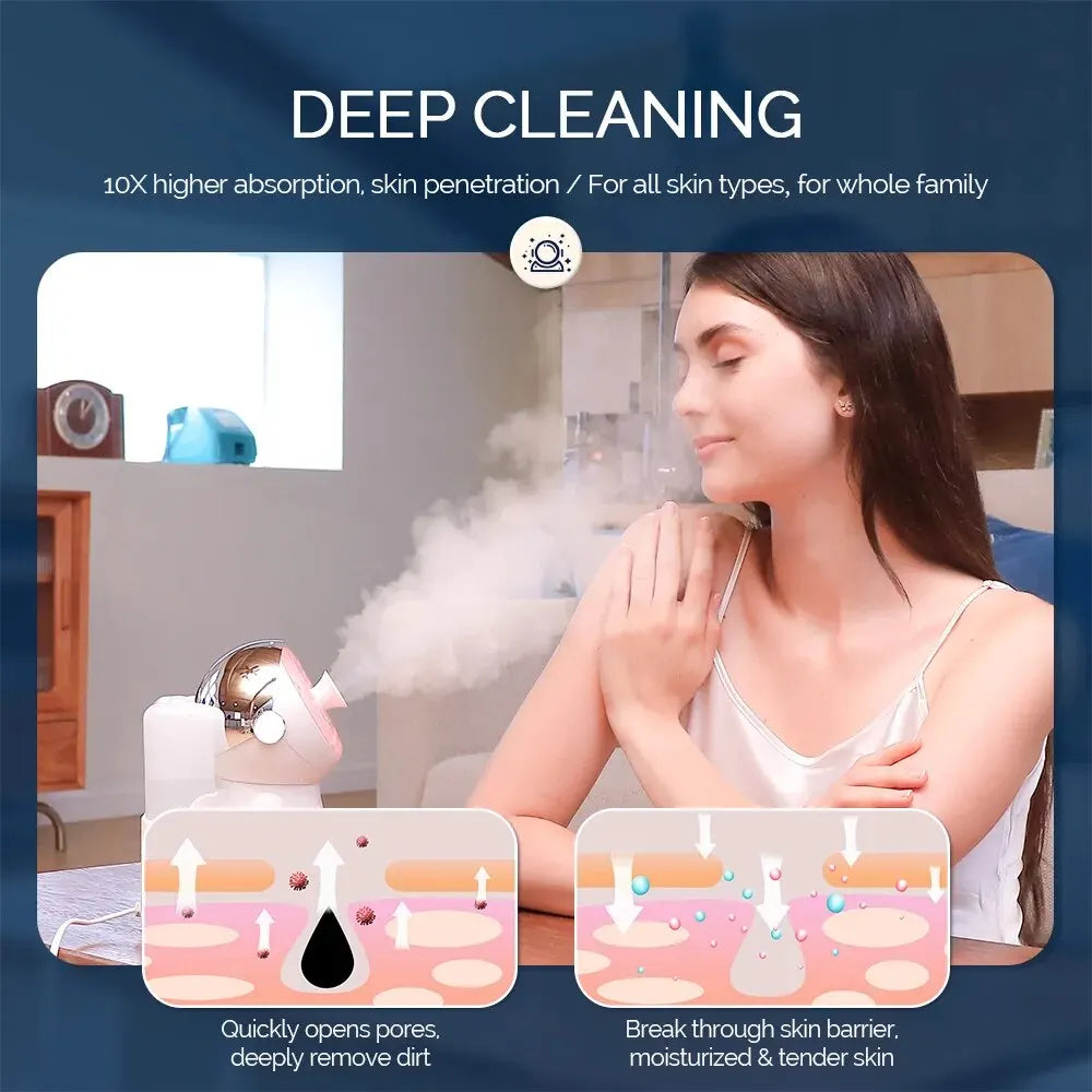 7 Colors Photon Nano Hot Spray Face Steamer