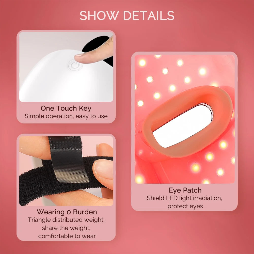 Wireless 7 Colors Photon Face & Neck LED Beauty Mask