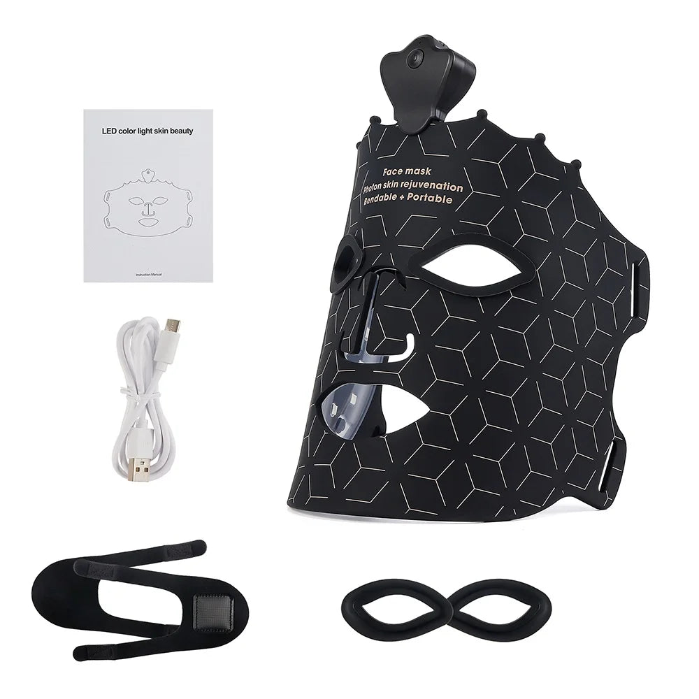 7 Colors Photon Silicone Face LED Mask