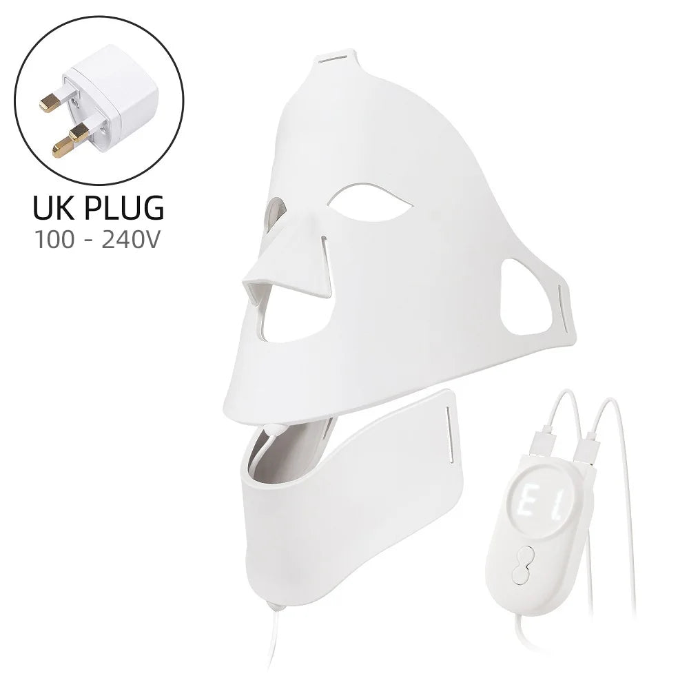 Face & Neck Silicone LED Mask – 7 Colors Photon Light Therapy