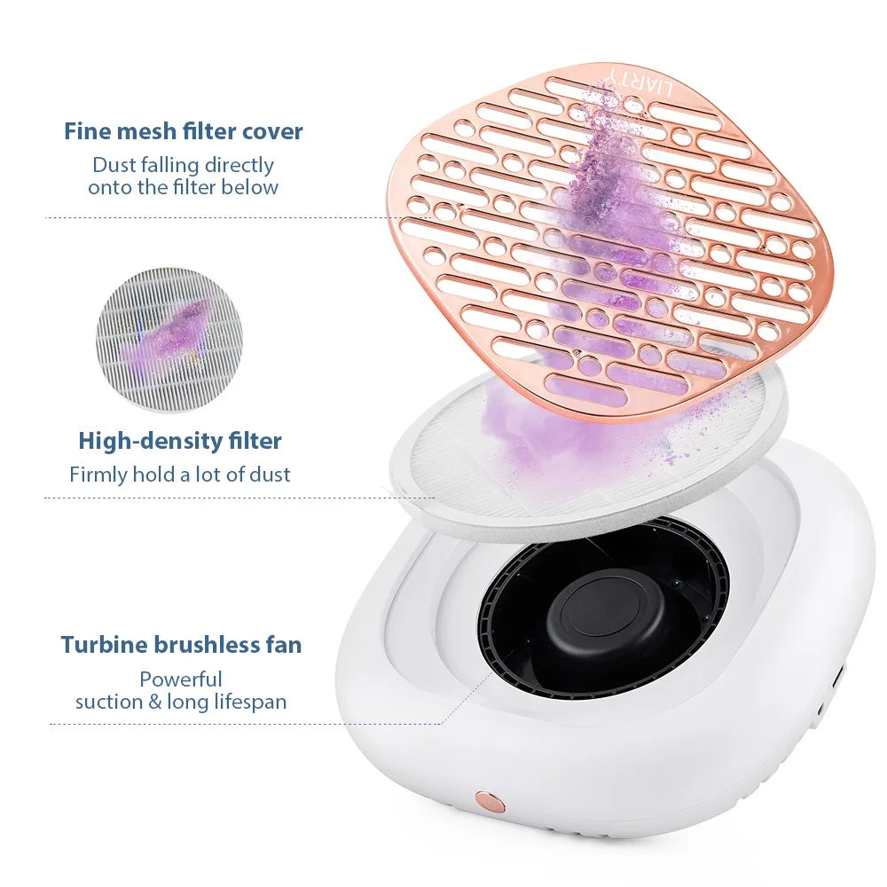 130W Powerful Brushless Nail Dust Collector