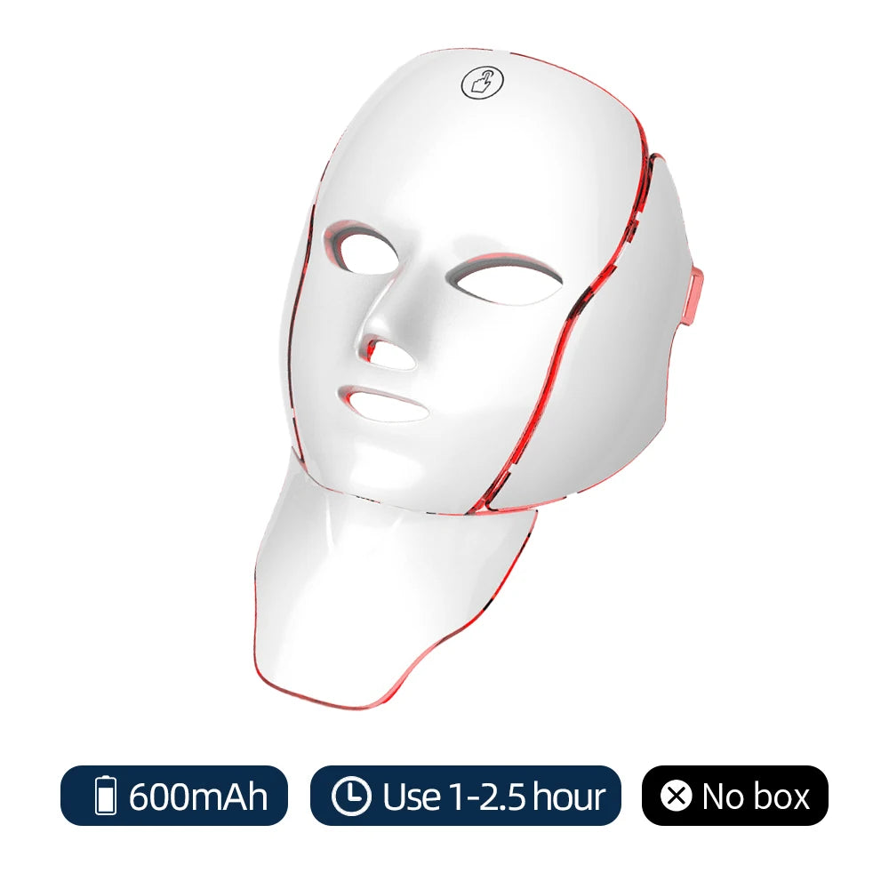 7 Colors Photon Facial LED Mask – Face & Neck Beauty Treatment