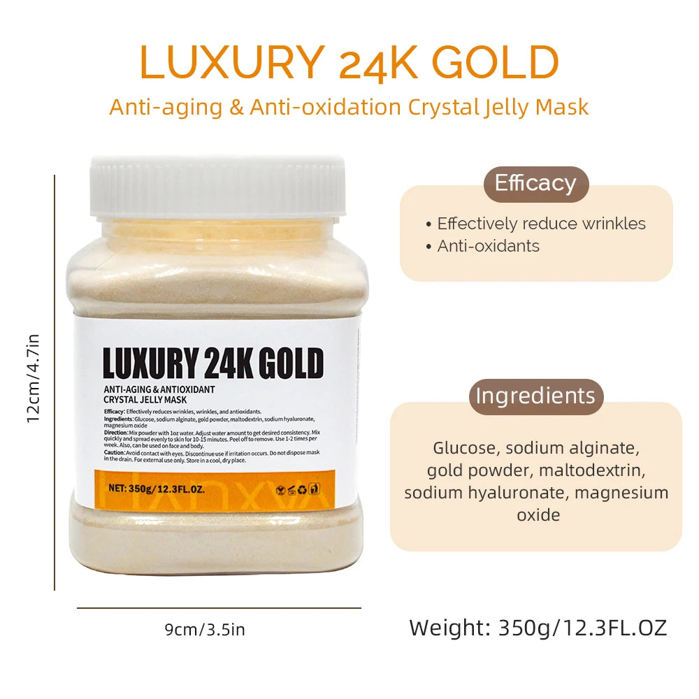 350g Jelly Mask Powder – Rose & Lavender Crystal Collagen Facial Mask