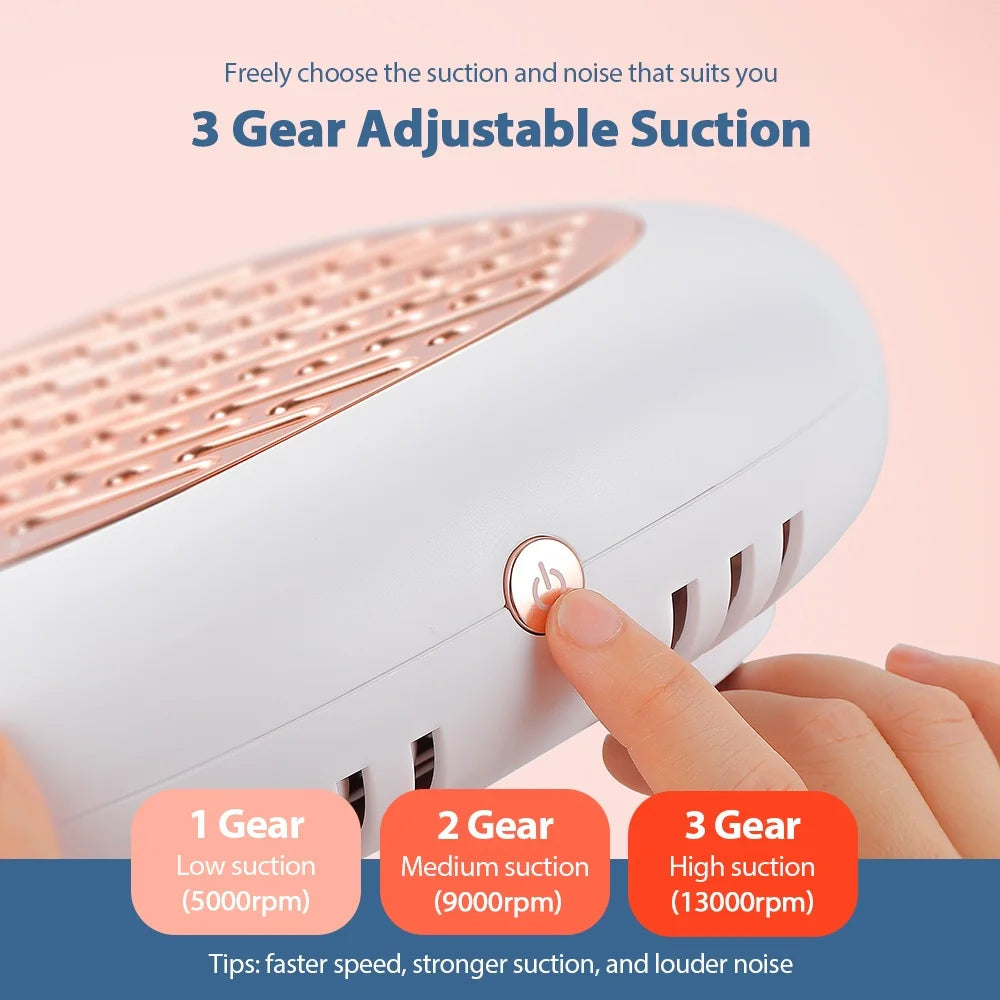 130W Powerful Brushless Nail Dust Collector