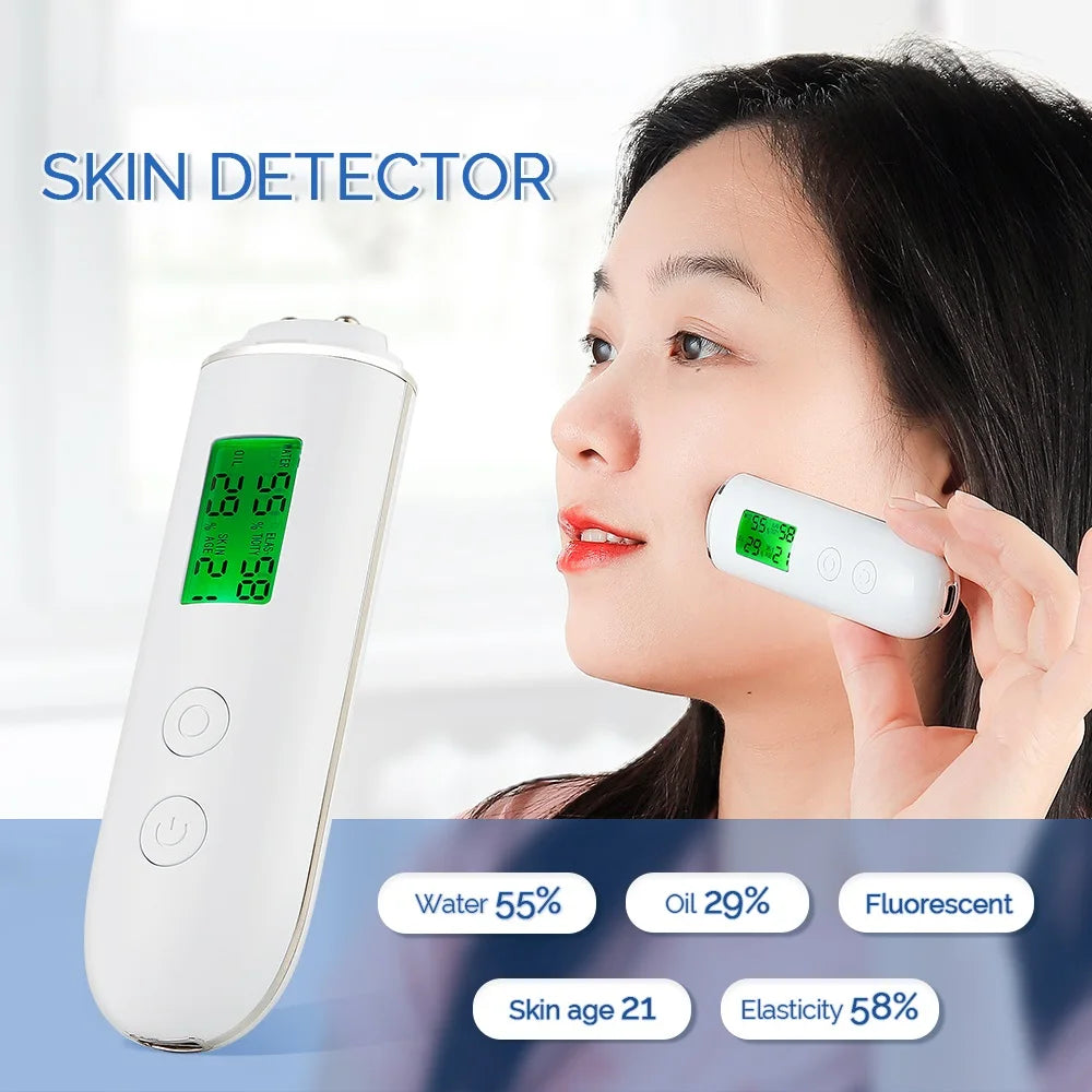 Skin Tester & Analyzer – Moisture, Oil, Elasticity & Skin Age Meter