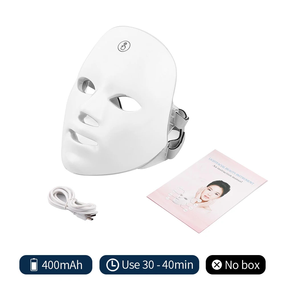 7 Colors Photon Facial LED Mask – Face & Neck Beauty Treatment