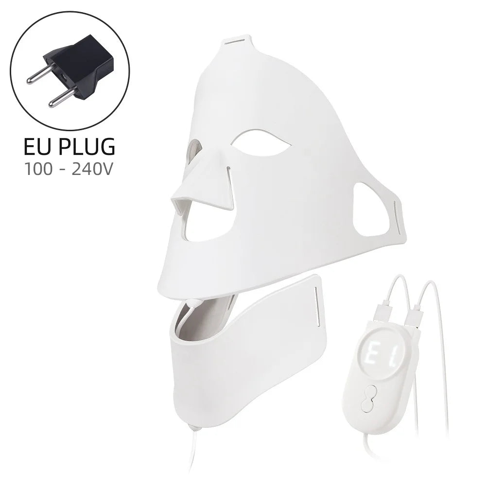 Face & Neck Silicone LED Mask – 7 Colors Photon Light Therapy