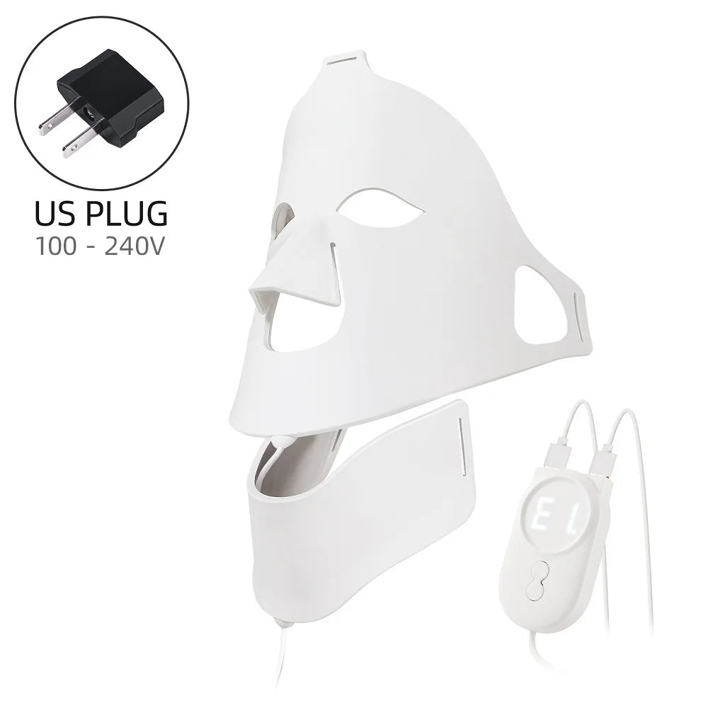 Face & Neck Silicone LED Mask – 7 Colors Photon Light Therapy