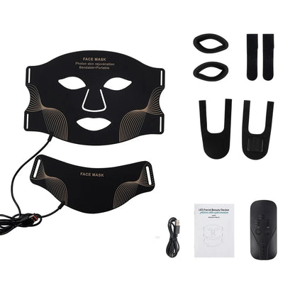 Silicone LED Mask Face Repair Skin Wireless Use
