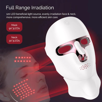 Wireless 7 Colors Photon Face & Neck LED Beauty Mask