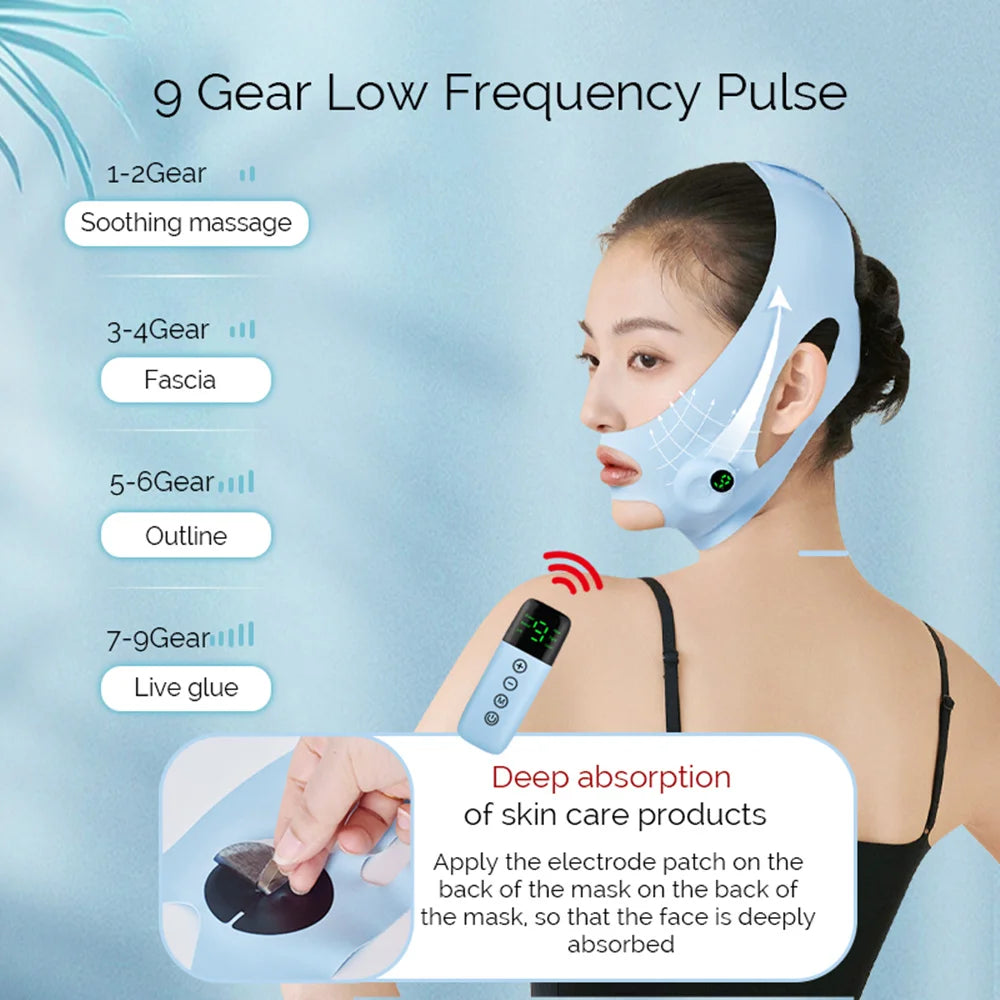 Electric Face Slimming Bandage – V-Line Face Shaper & Chin Lift Strap