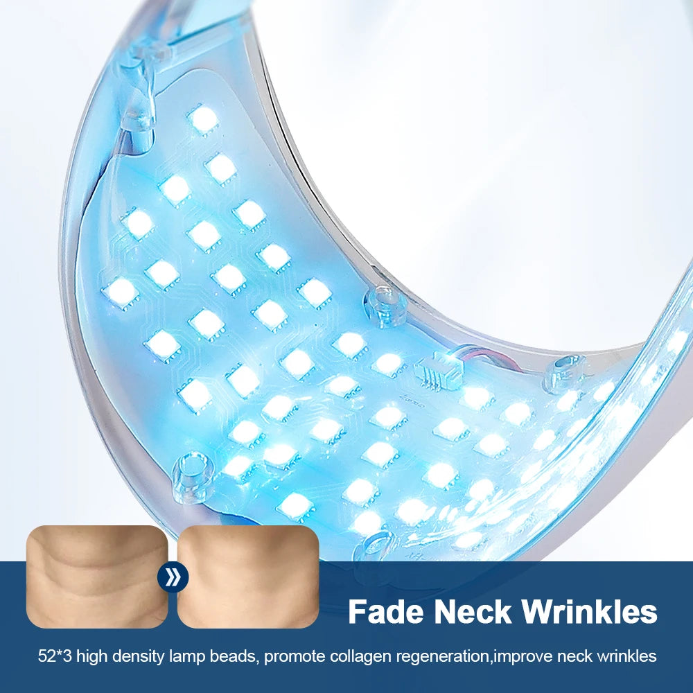 Neck LED Mask – 7 Colors Photon Therapy for Skin Tightening & Anti-Wrinkle Care