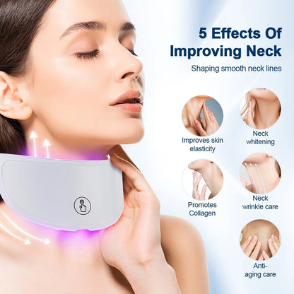 Neck LED Mask – 7 Colors Photon Therapy for Skin Tightening & Anti-Wrinkle Care