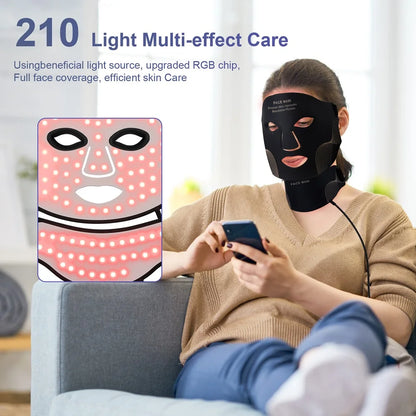 Silicone LED Mask Face Repair Skin Wireless Use