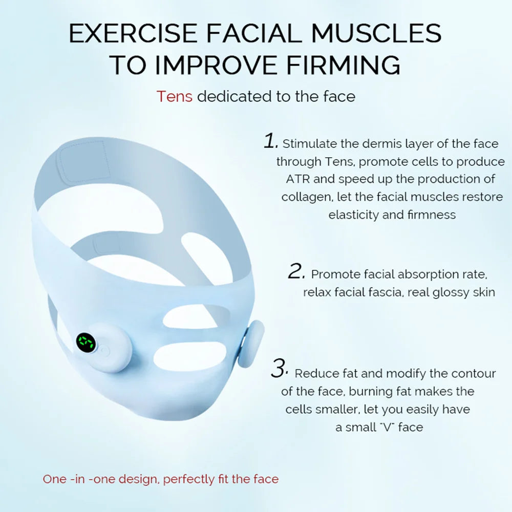 Electric Face Slimming Bandage – V-Line Face Shaper & Chin Lift Strap